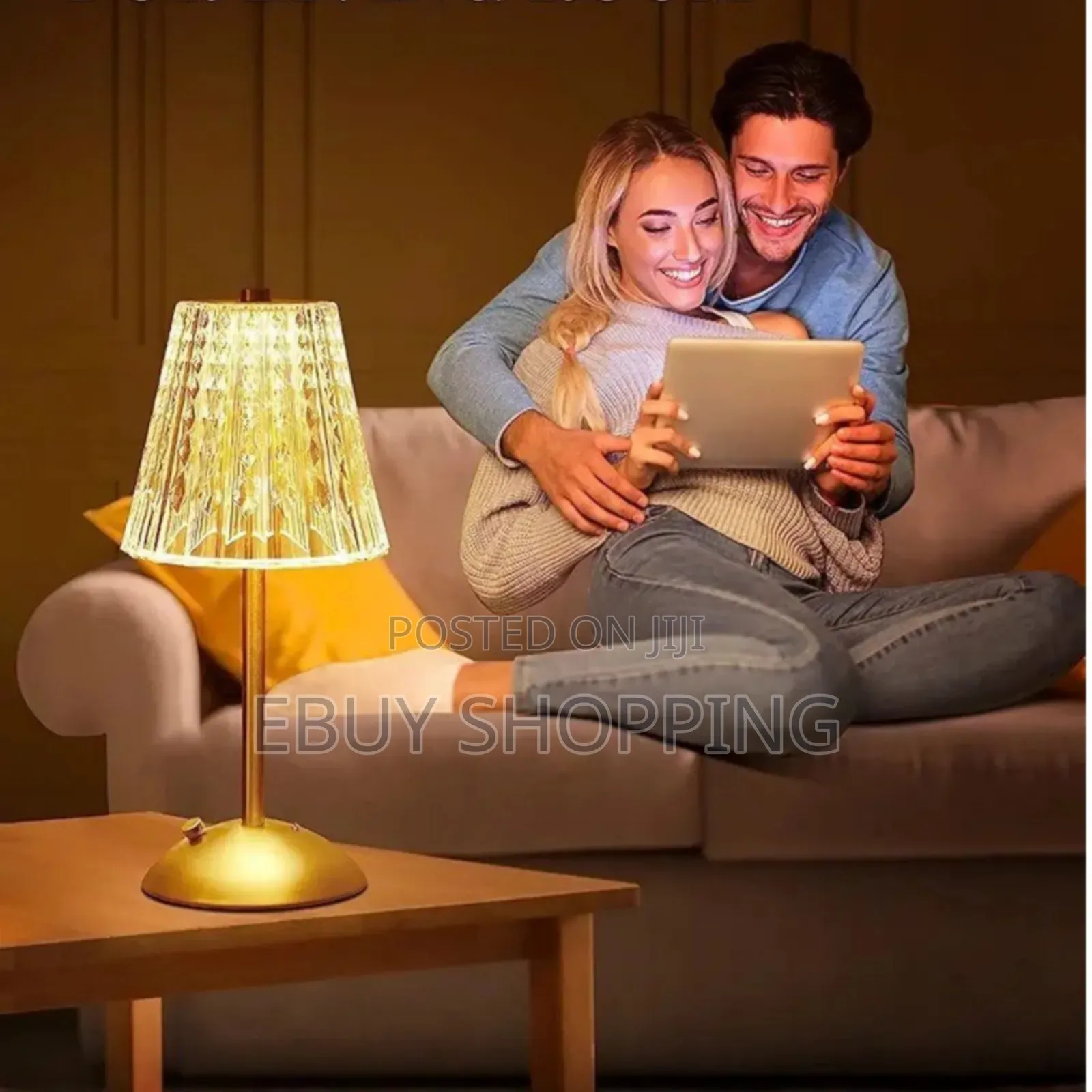 Stylish Touch-Sensitive Crystal Lamp – 3 Color Options