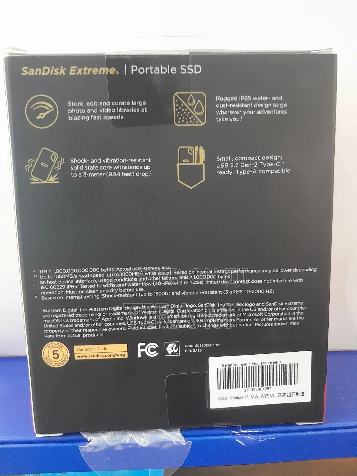 San Disk Extreme Portable SSD