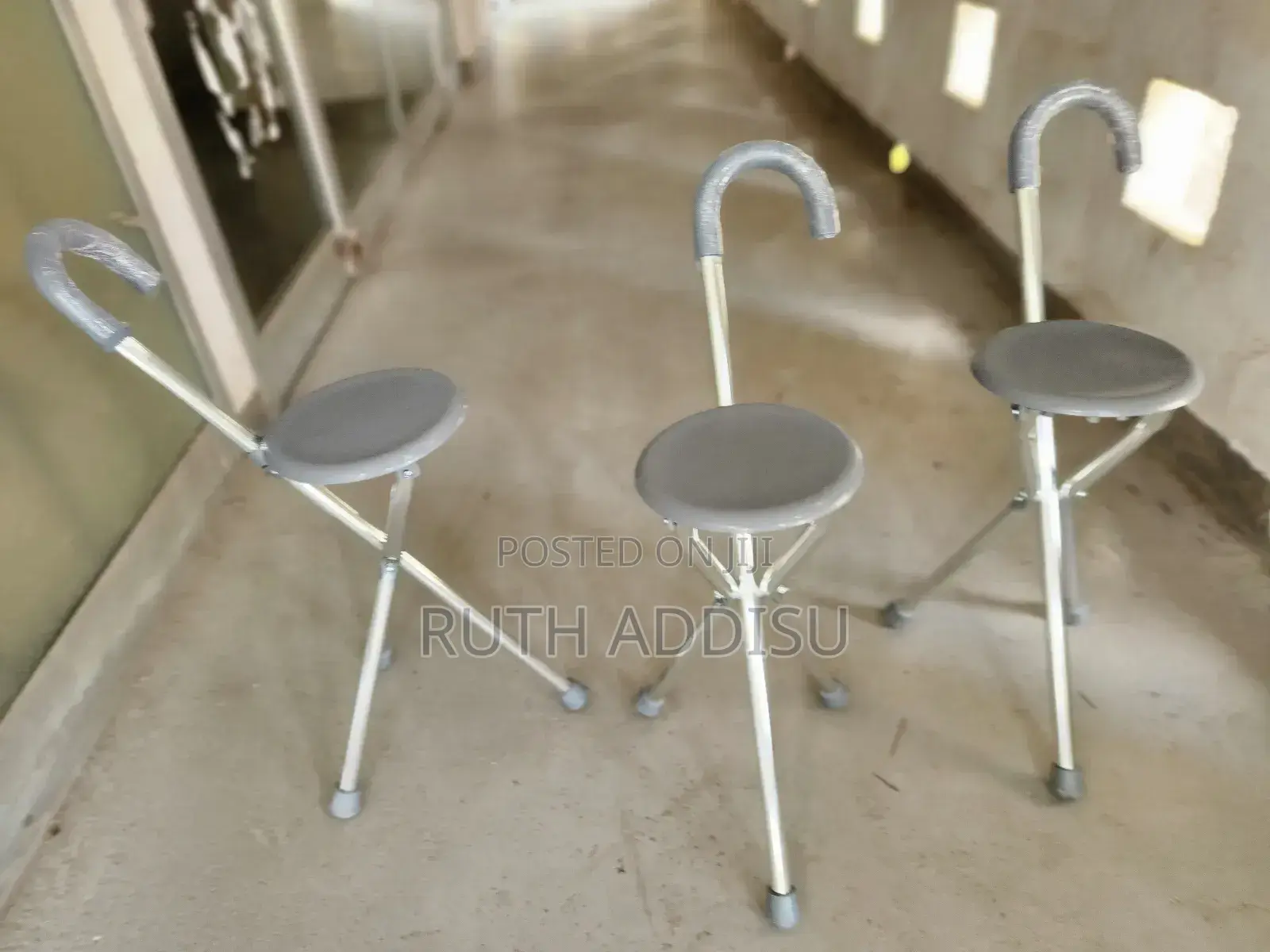 Kezera Mekemecha Yalew With Seat Cane