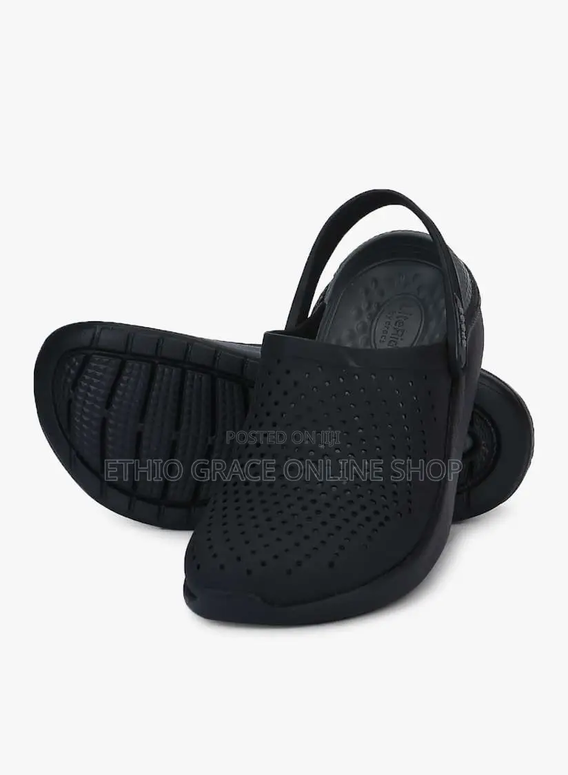Dark Black Literide 360 Crocs