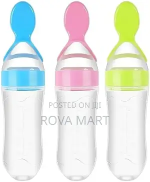 Baby Feeding Bottle Spoon With Container Baby Food Feeder