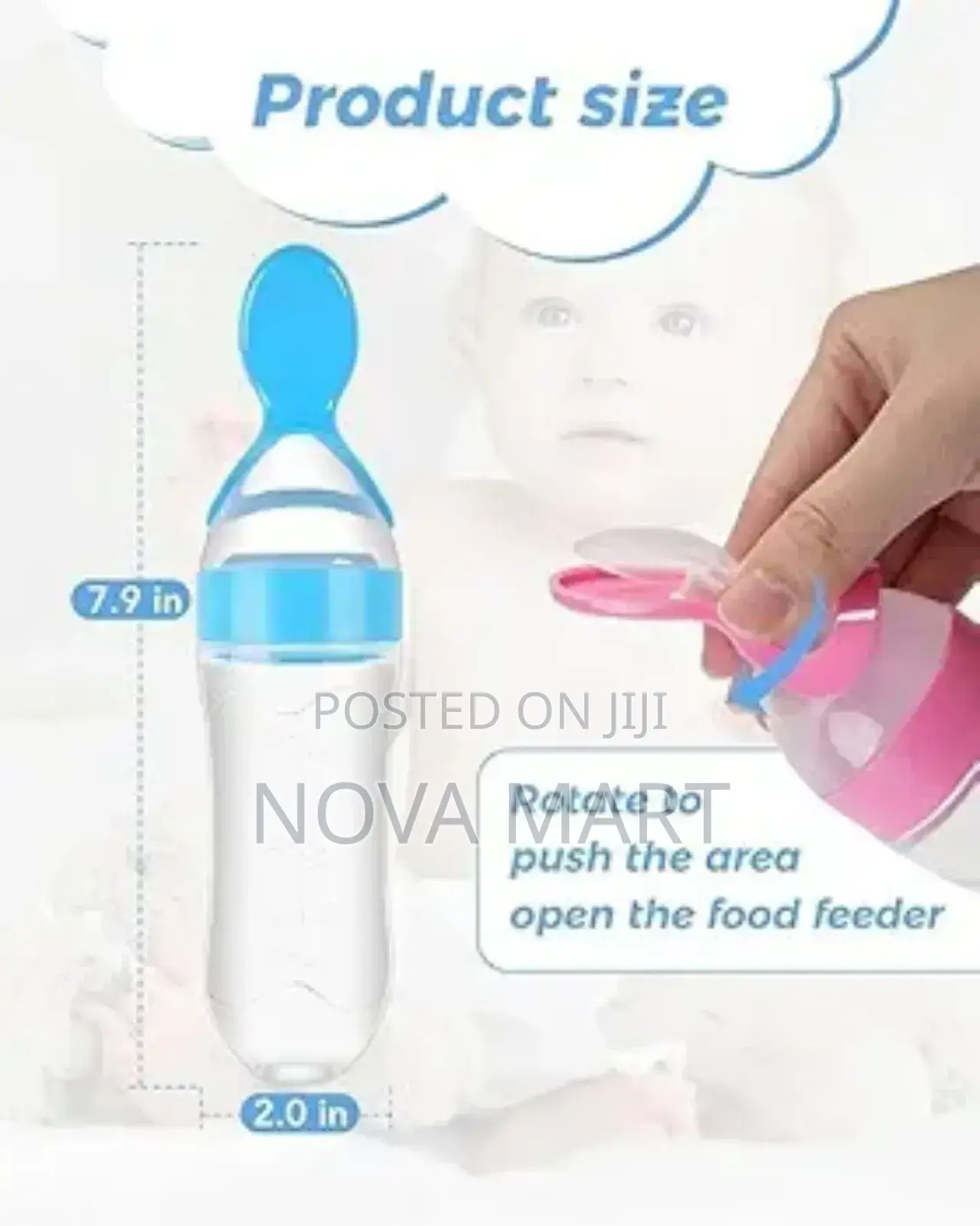 Baby Feeding Bottle Spoon With Container Baby Food Feeder