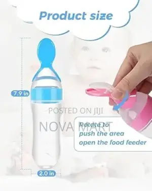 Baby Feeding Bottle Spoon With Container Baby Food Feeder