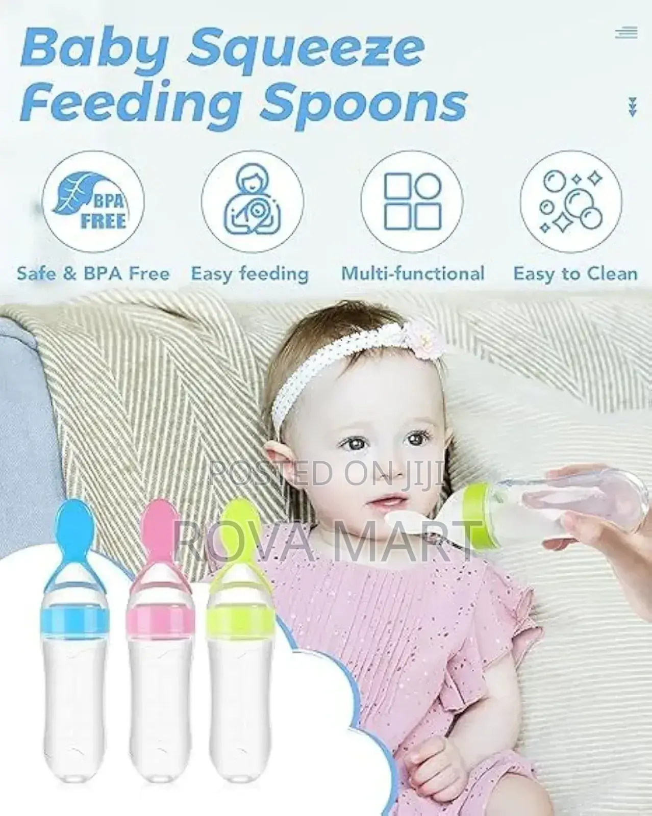 Baby Feeding Bottle Spoon With Container Baby Food Feeder