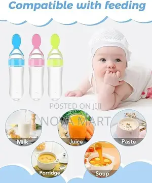 Baby Feeding Bottle Spoon With Container Baby Food Feeder