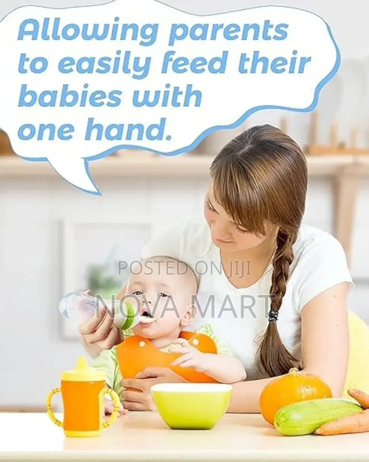 Baby Feeding Bottle Spoon With Container Baby Food Feeder