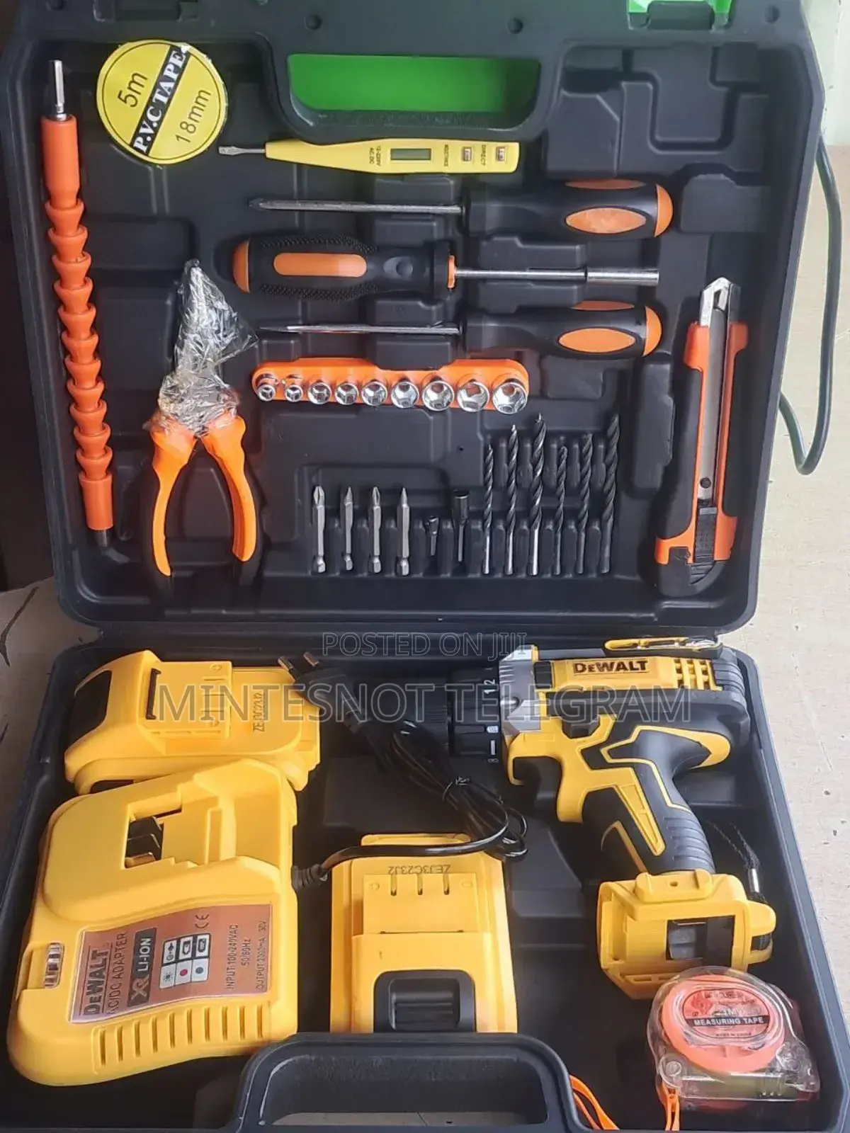 Drill With Toolbox