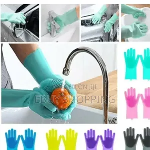 Photo - Reusable Silicone Gloves – Say Goodbye to Sponges