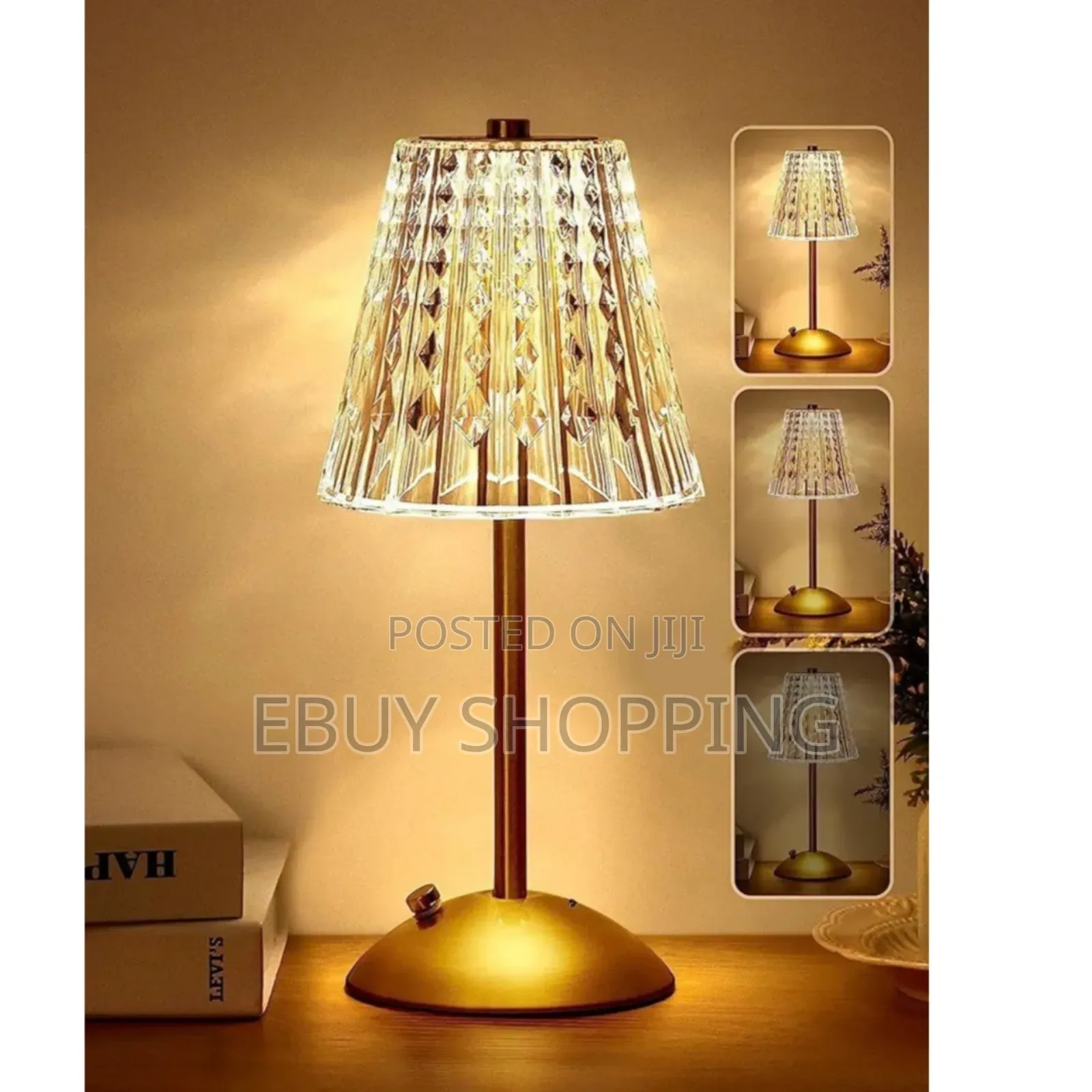 Decorative Crystal Night Light – Usb-Powered Portable