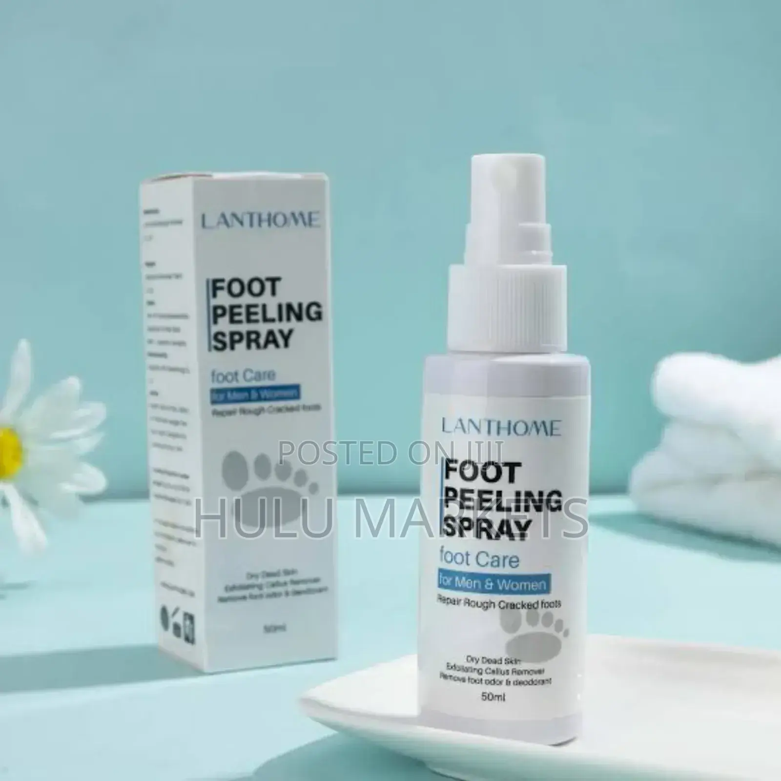 Lanthome Foot Peeling Spray የእግር ፈንገስ ላብ እና ሽታ ማጥፊያ