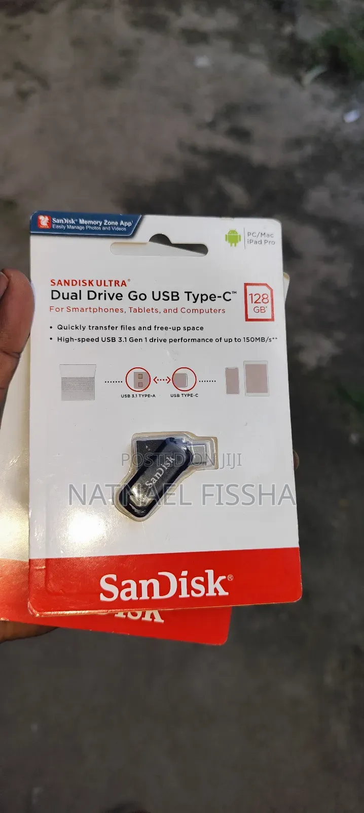 Sandisk Flash Ultra Dual Drive Go Usb Type-c 128gb