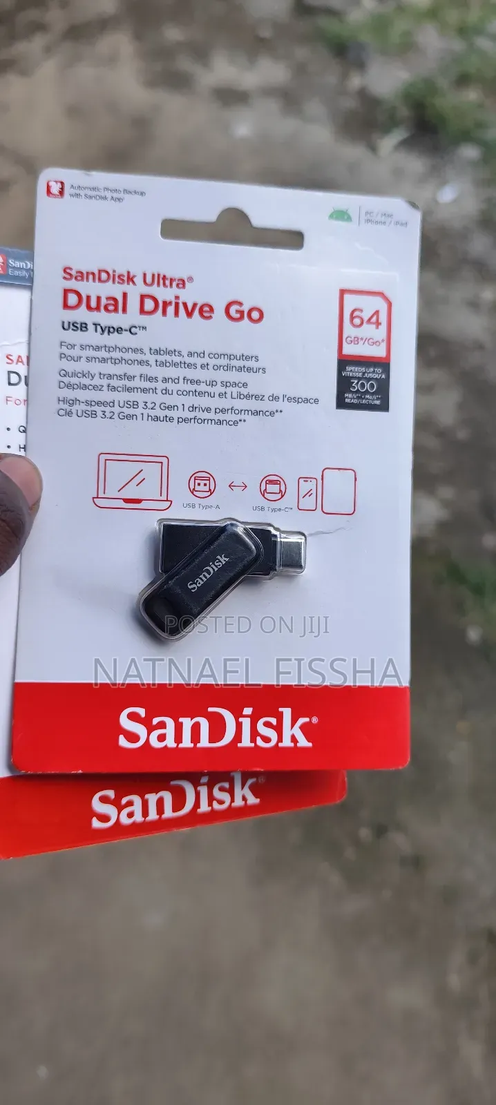 Sandisk Flash Ultra Dual Drive Go Usb Type-C 64gb