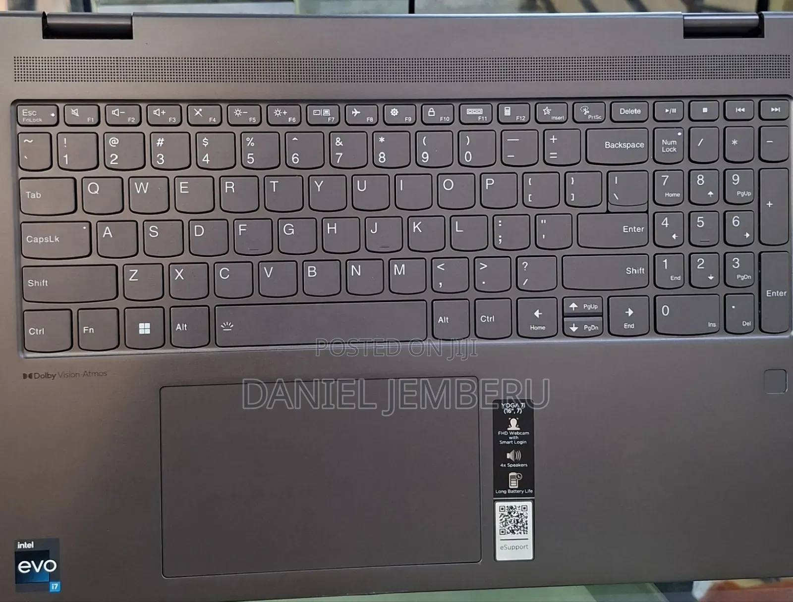 New Laptop Lenovo Yoga 7i 16GB Intel Core I7 SSD 1T