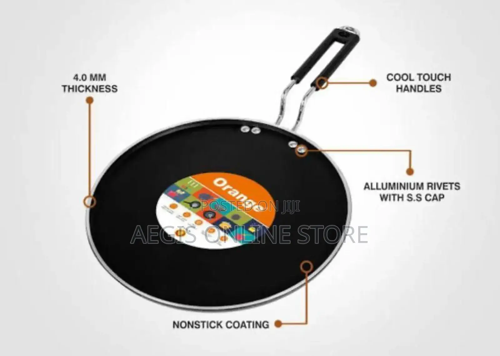 28cm Non-stick Aluminum Smart Tawa