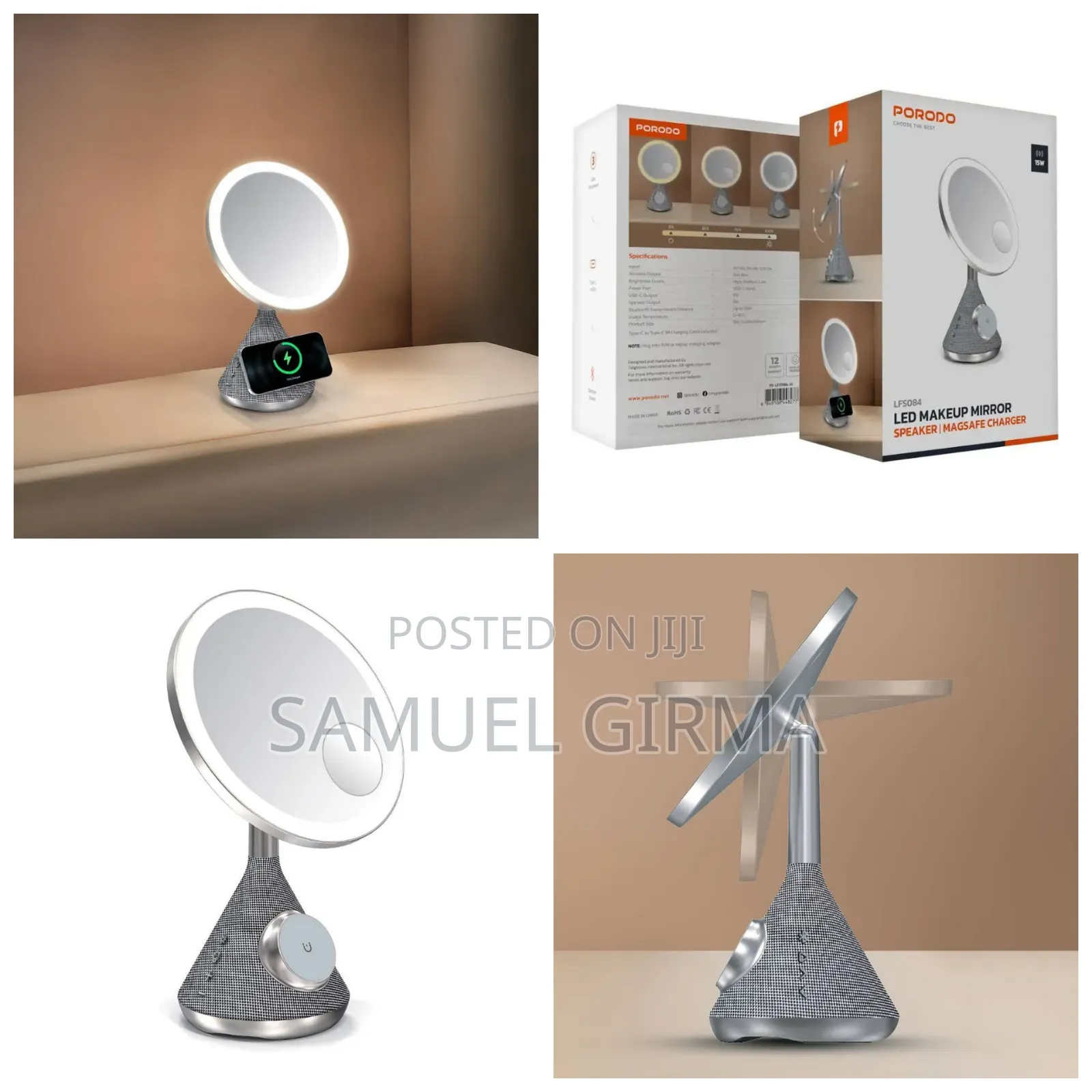  Porodo 4-in-1 Led Makeup Mirror
 Original