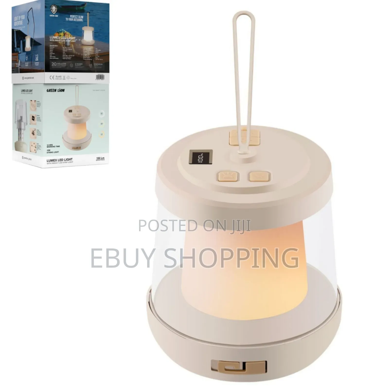 **Portable Led Light With RGB Strip – 6-12 Hours Runtime