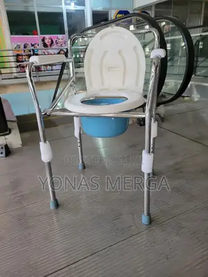 Toilet Chair/Stability(Rubber-Tipped Feet/Locking Casters)