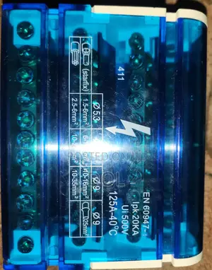 Modular Distribution Block 4 11 Holes 125 Bus