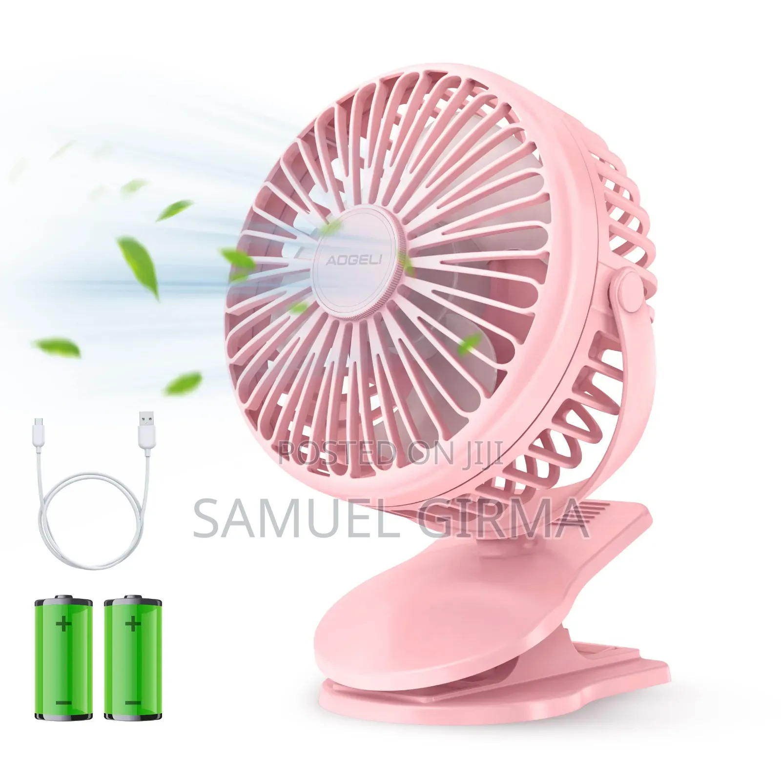 Mini Clip Fan With Light