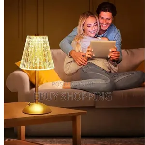 Photo - Chic Crystal Bedside Lamp – Wireless Touch Control**