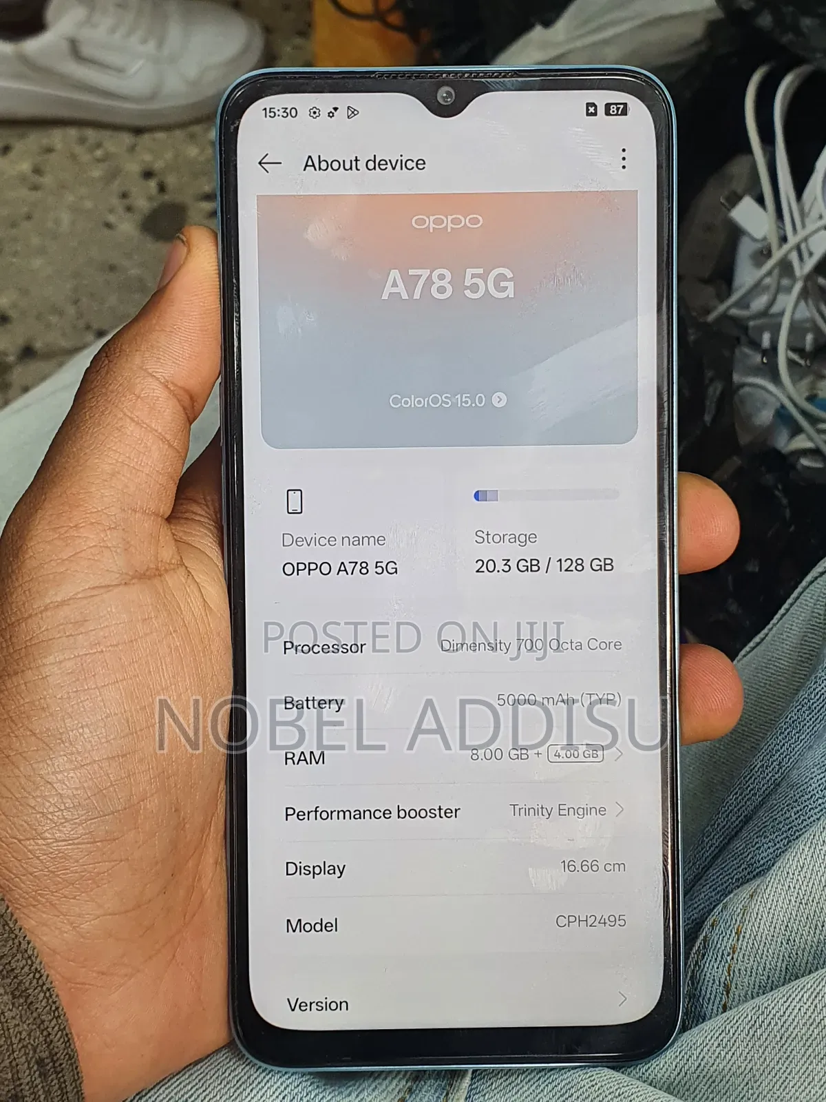 New Oppo A78 5G 128 GB Blue