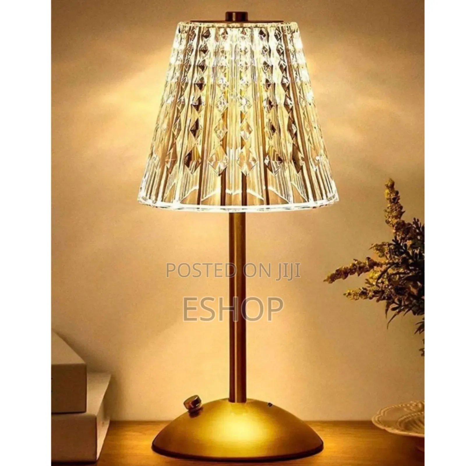 Crystal Led Lamp – Adjustable Warm Cool Light**