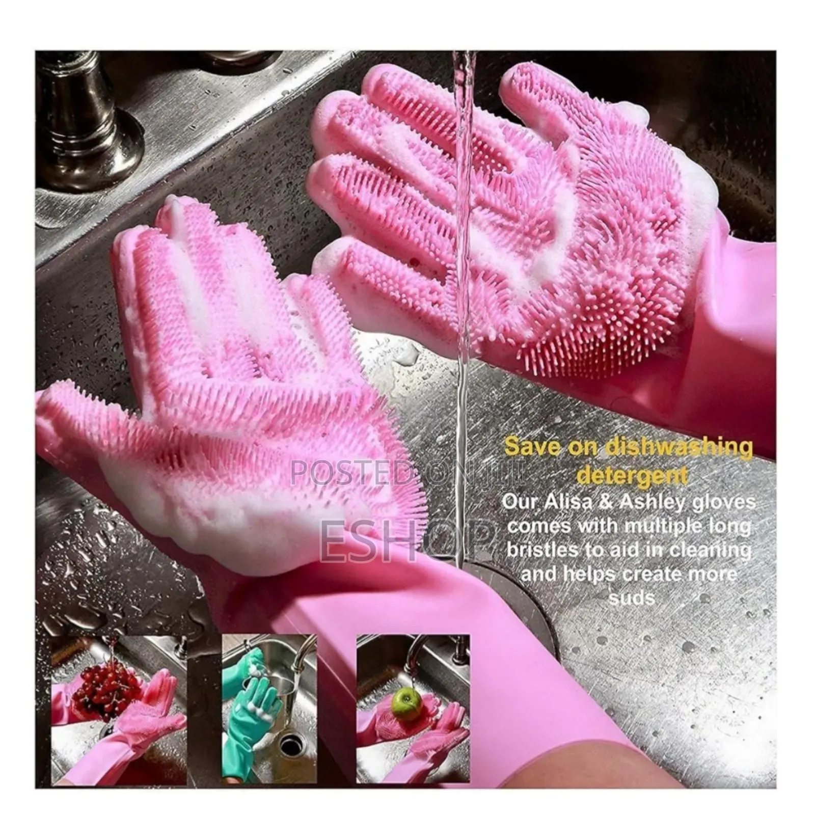 Quick-Dry Silicone Gloves – Easy to Clean Store!**