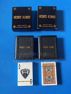 Vegas Kings Plastic Playing Cardswashable የፕላስቲክ ካርታ |