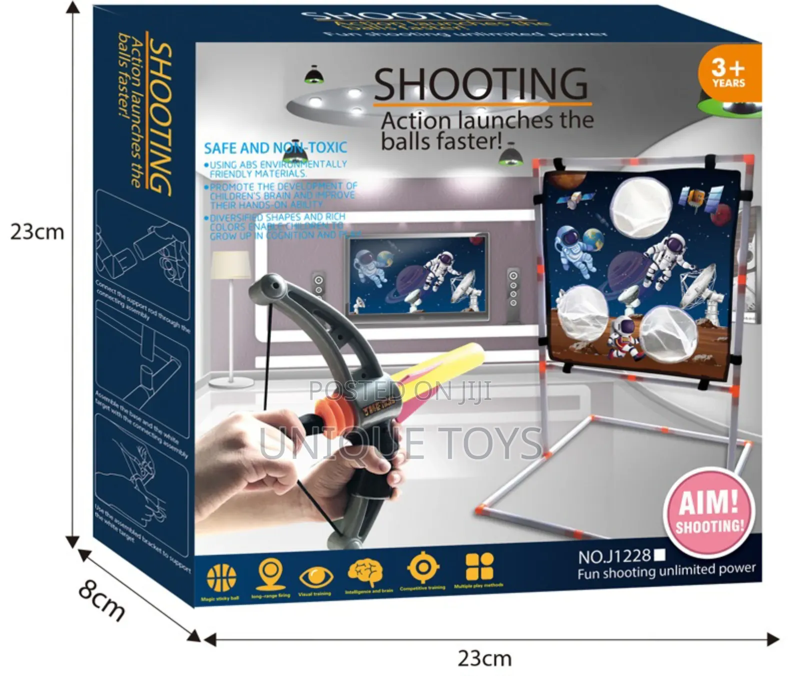 2-in-1 Shooting Throwing Bow Set - Space Themed