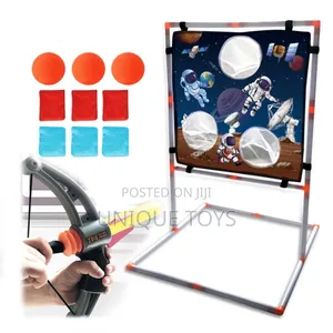 2-in-1 Shooting Throwing Bow Set - Space Themed