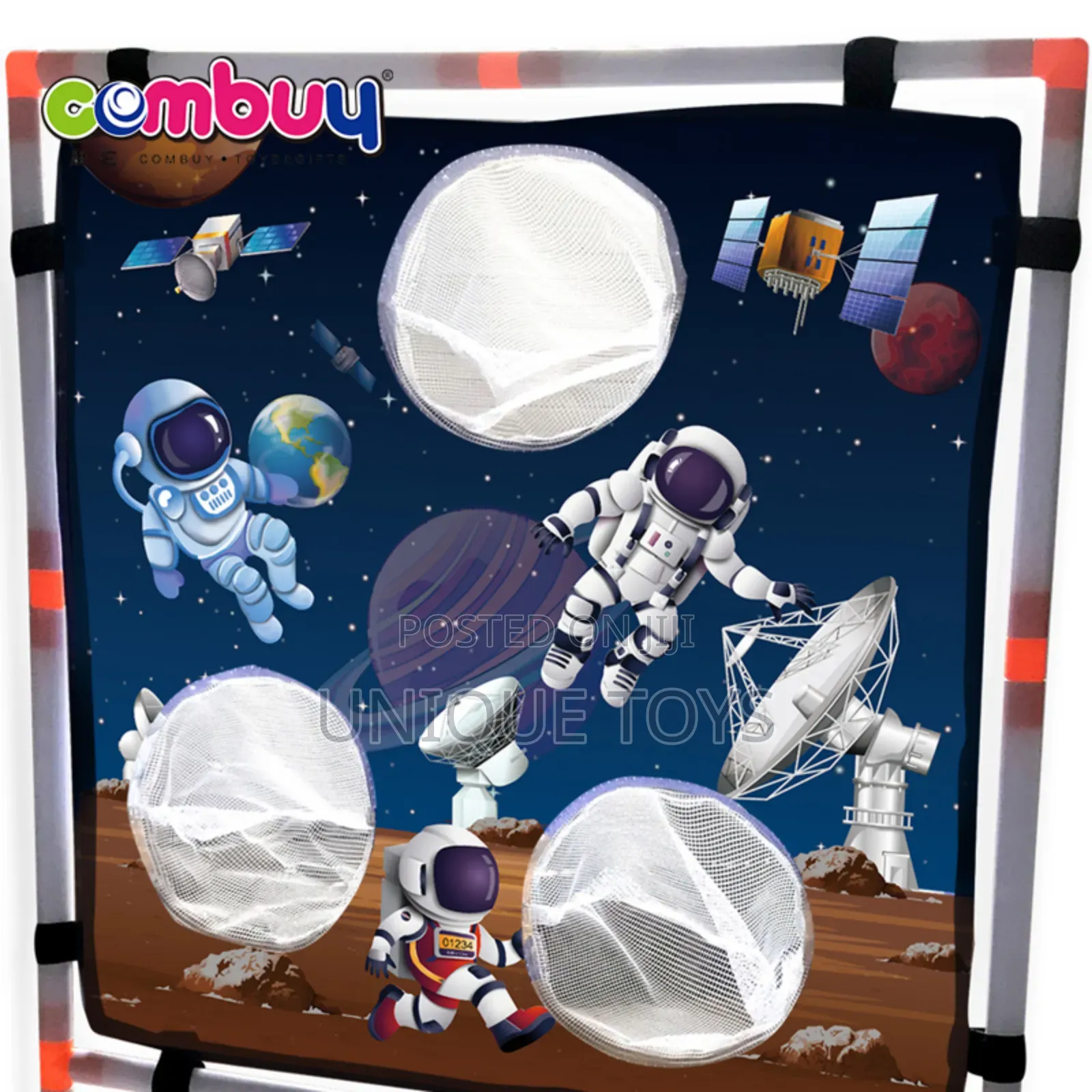 2-in-1 Shooting Throwing Bow Set - Space Themed