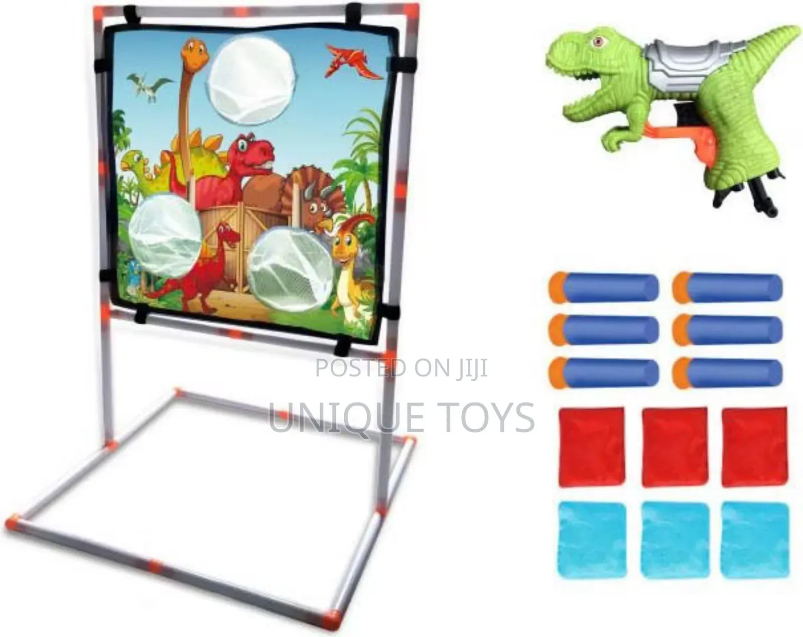 2-in-1 Shooting Throwing Bow Set - Dino Themed