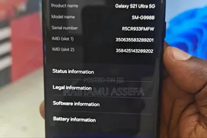 New Samsung Galaxy S21 Ultra 5G 256 GB Black