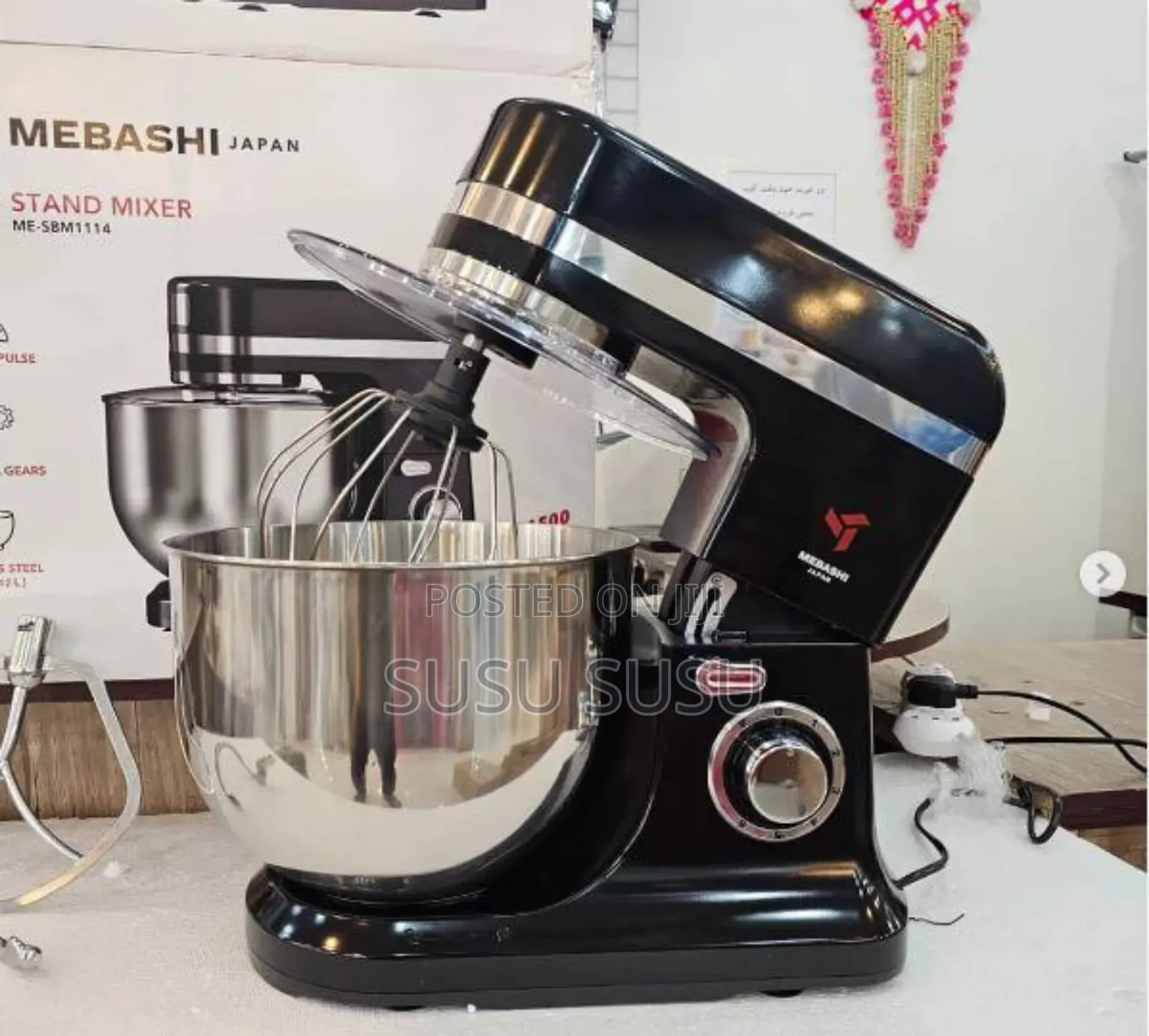 Mebashi Japan Stand Bowl Mixer-(Me-Sbm1114b) ሊጥ ማቡኪያ