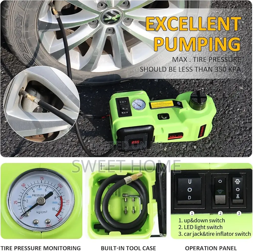 የኤሌትሪክ ጎማ መፍቻ ፣ መንፍያ እና ክሪክ