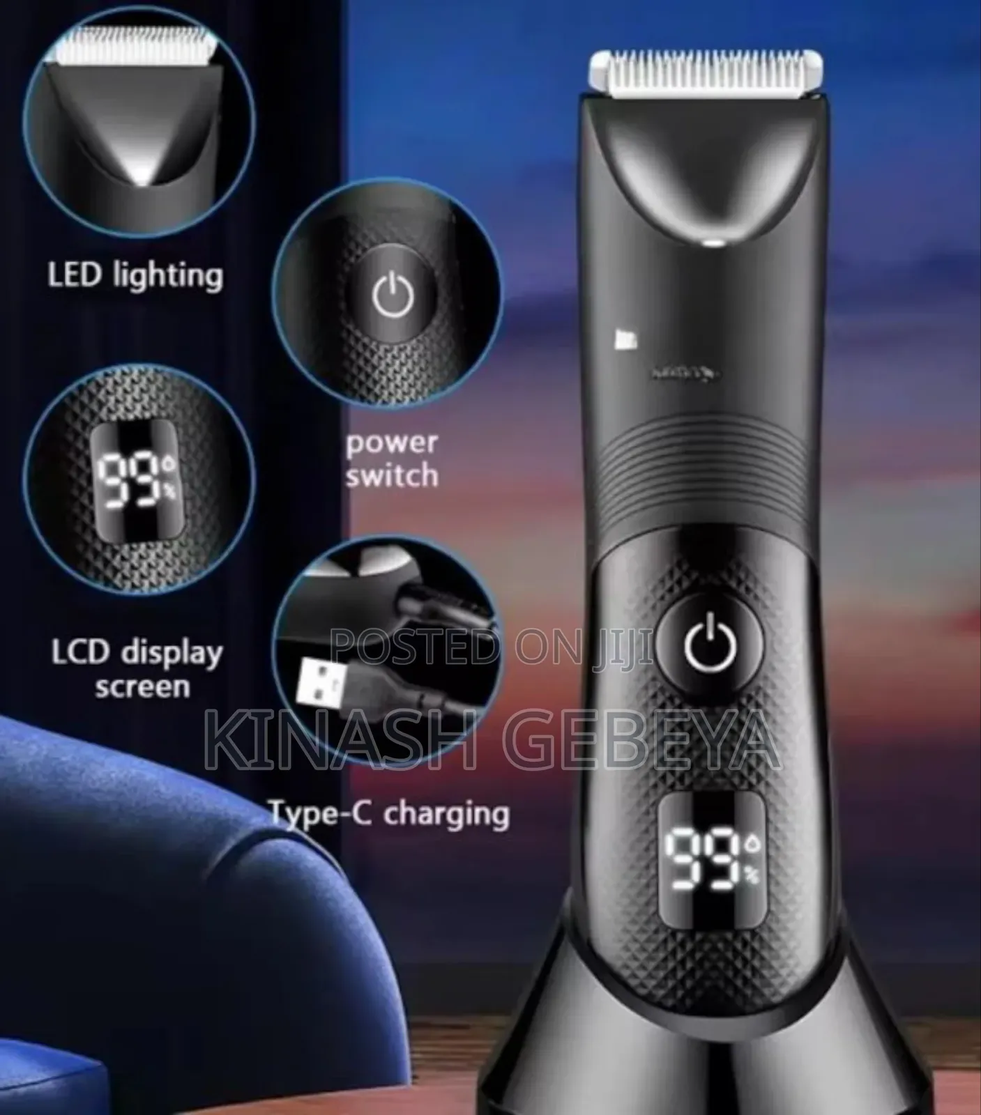 Kemie Rechargeable Ladies Body Hair Trimmer