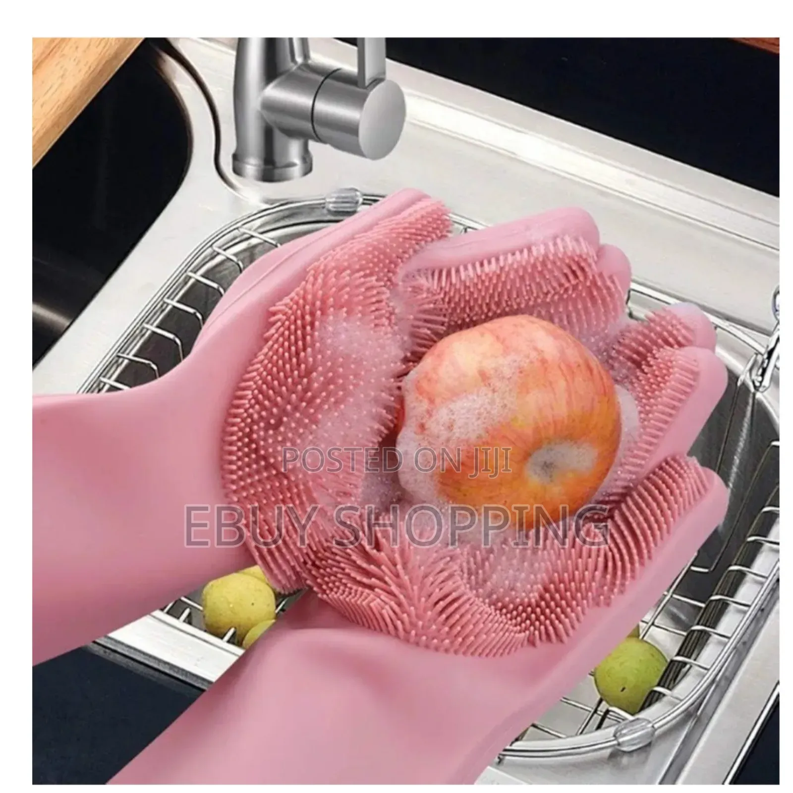 **Long-Lasting Silicone Gloves – Scratch-Free Cleaning!**