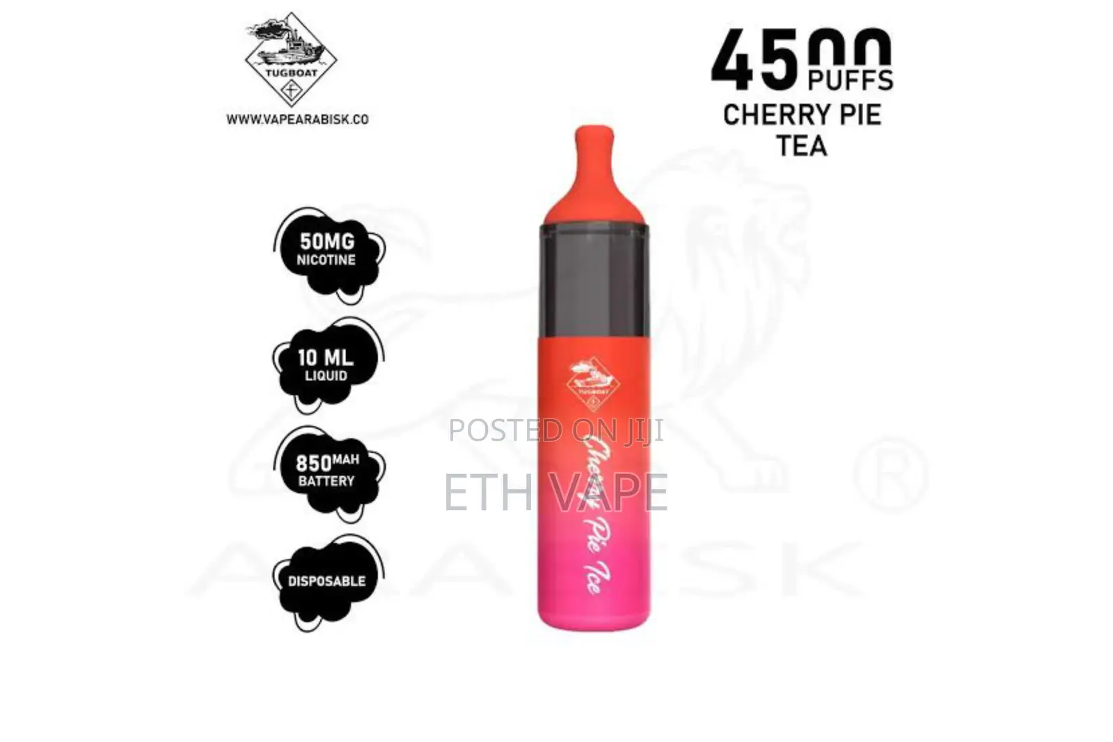 Tugboat ቬፕ 4,500 Puff in Ethiopia