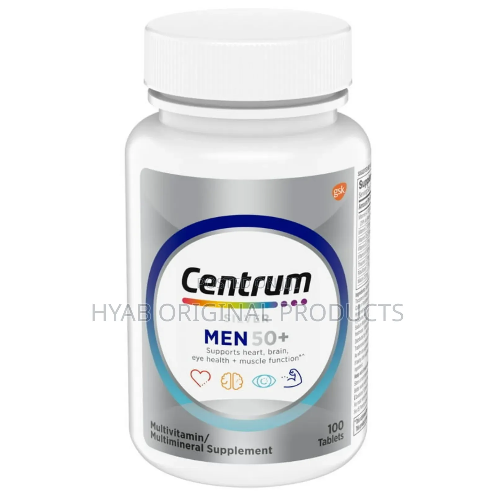 Centrum Silver Mens 50 + Multivitamin 100 Tablets
