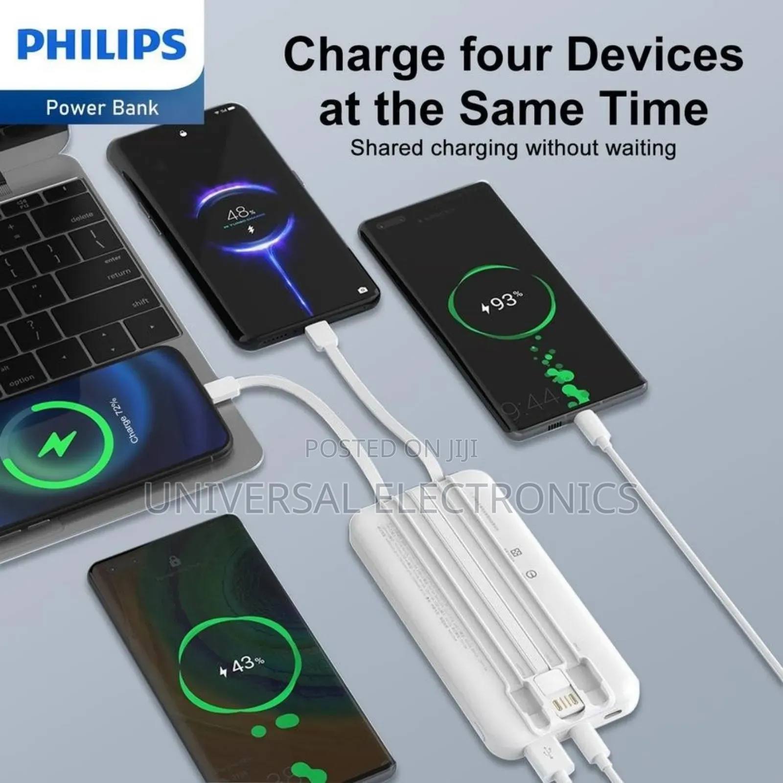 ኦርጂናል Calus Fast Charging Powerbank –Portable Cable-Free