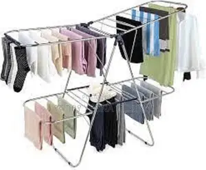 Large Stainless Steel Foldable Clothes Drying Rack