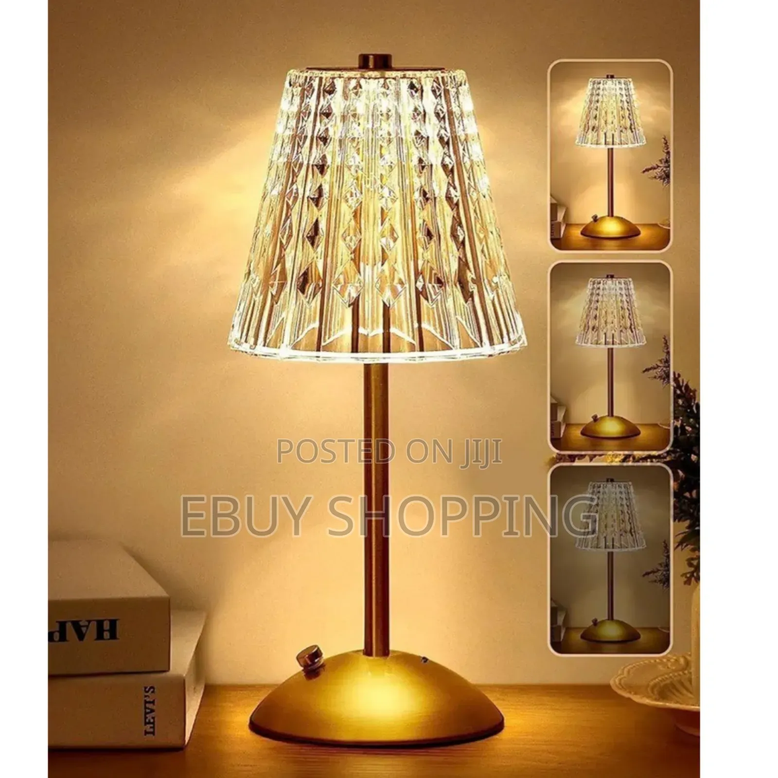 *Portable Crystal Lamp – Perfect for Home Office*