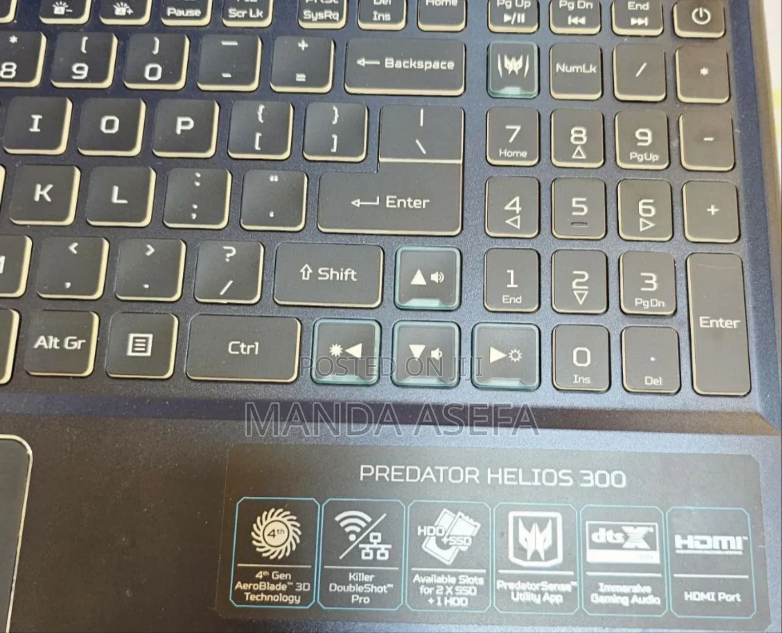 New Laptop Acer Predator Helios 300 16GB Intel Core I7 SSD 512GB