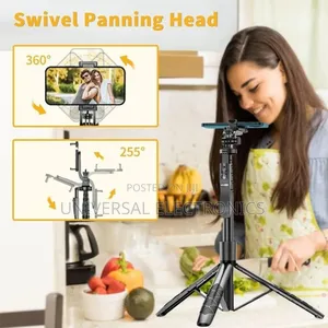 High-Reach Bluetooth Selfie Stick Tripod –Foldable Design