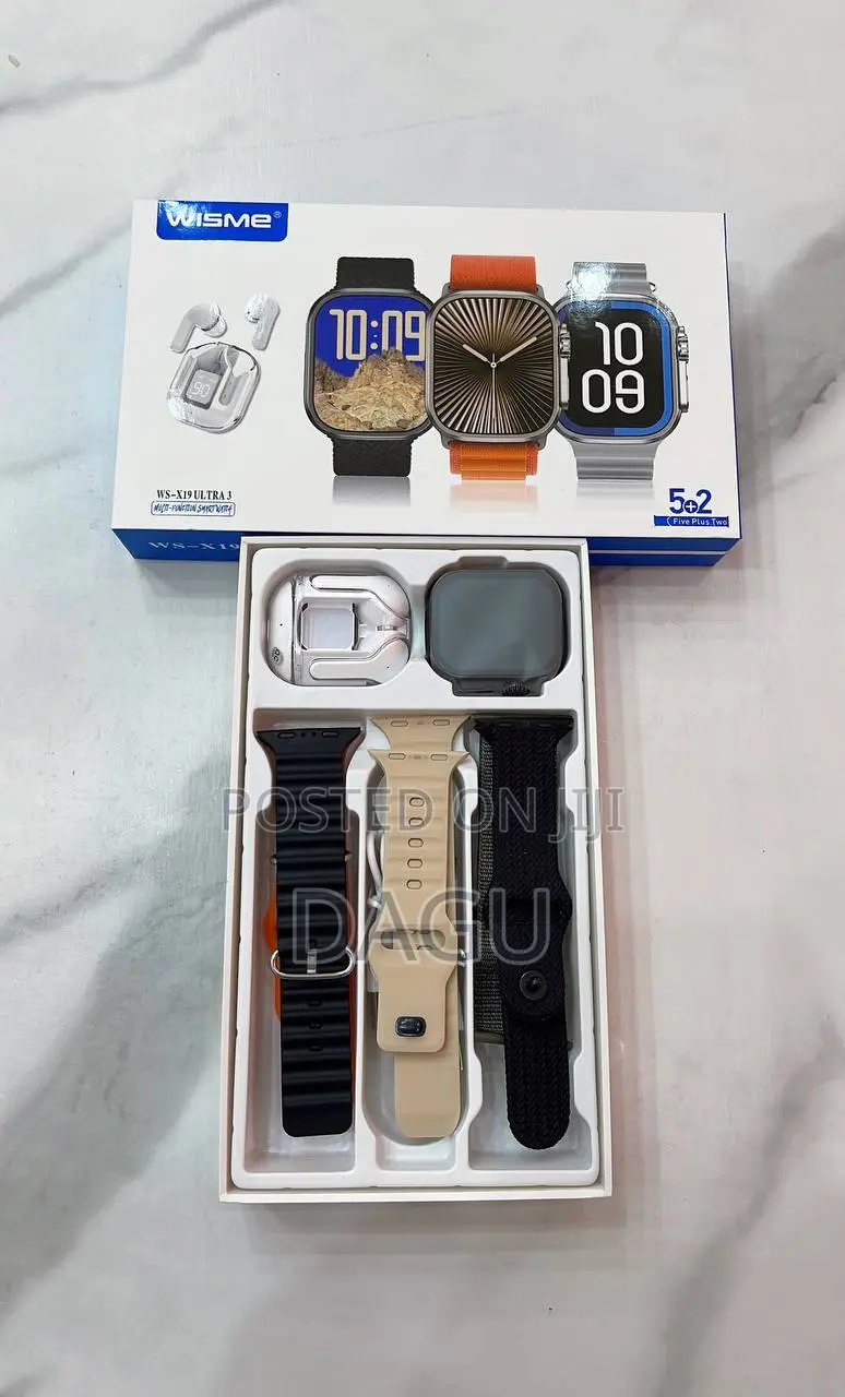 Wisme መቀያየሪያ ያለው + Airpods ያለው Smart Watchws X19 Ultra