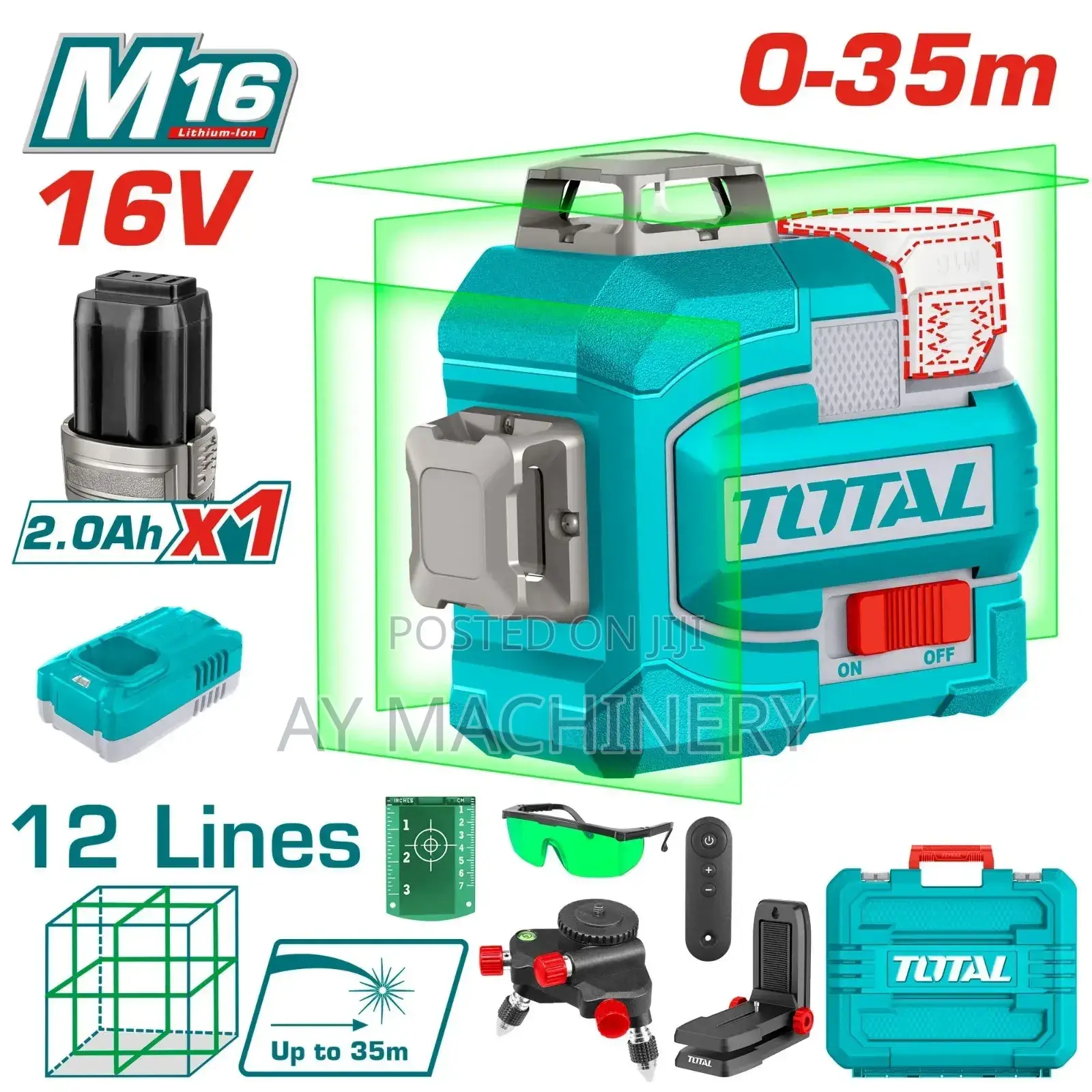ቶታል ጨረር ውሀልክ Total 3d Laser Levelling With Tripod
