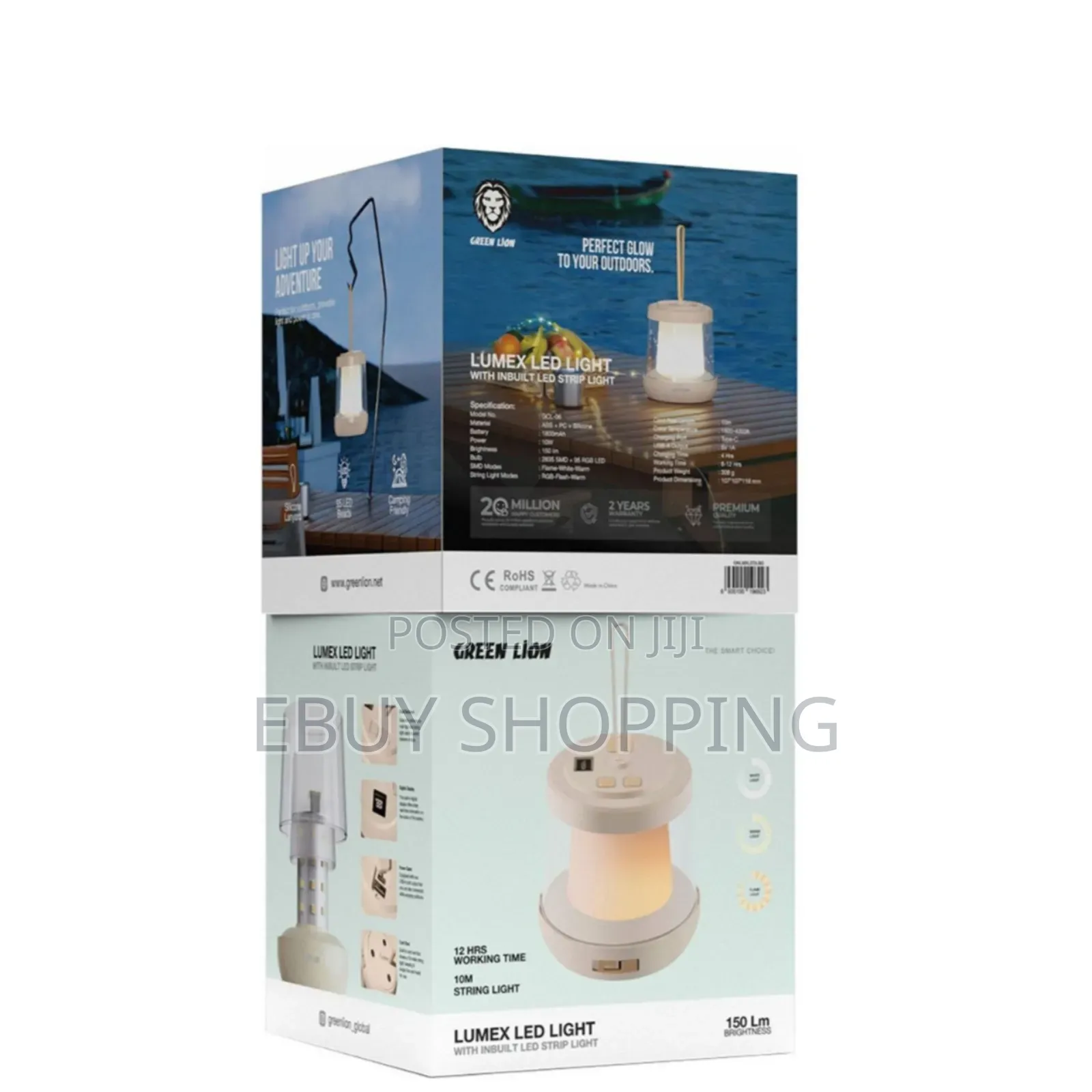 **Lumex Beige Led Light – RGB Flash Warm Light Modes**