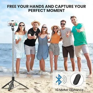 Photo - Smartphone Camera Selfi Stick Tripod – Remote + 360°
