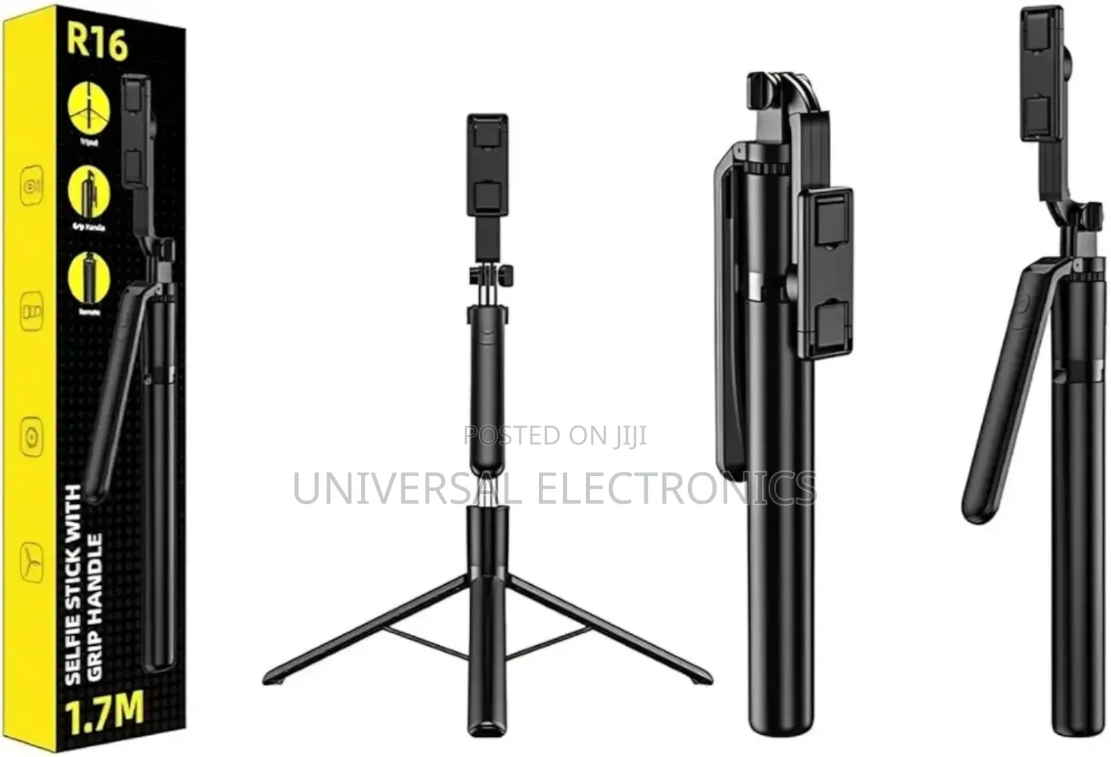 Smartphone Camera Selfi Stick Tripod – Remote + 360°