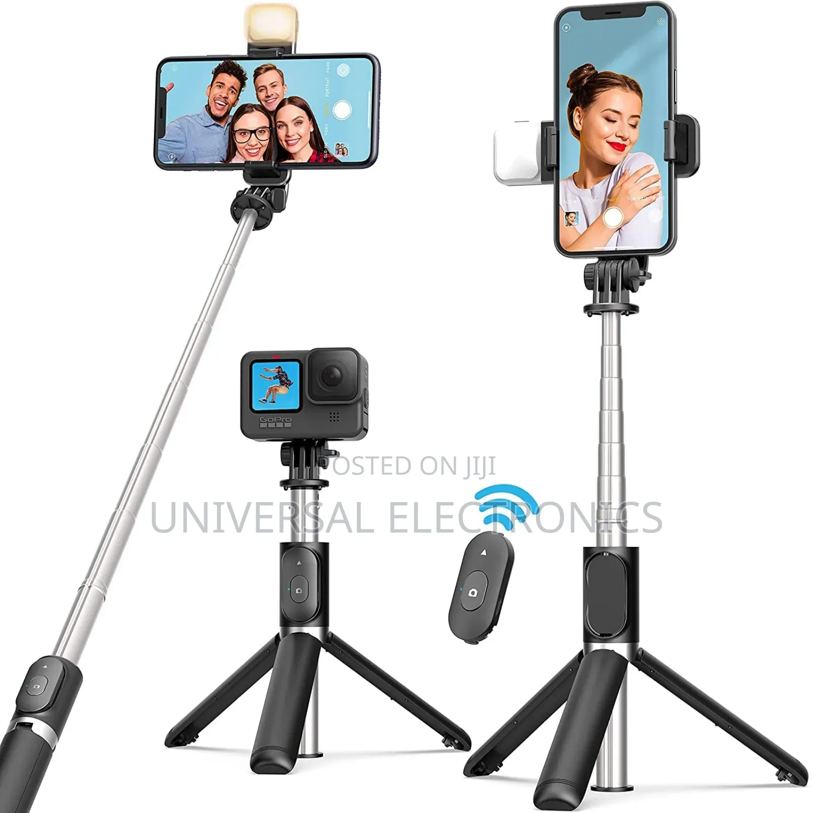 Portable Selfie Tripod – Wireless Remote Stick(For Vlogging)